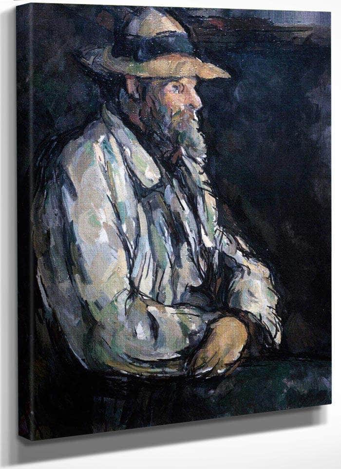 Portrait Of Vallier By Cezanne Paul Fine Art Print