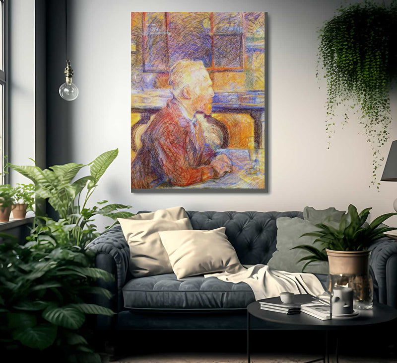 Portrait Of Vincent Van Gogh 1887 By Henri De Toulouse Lautrec Fine Art Print