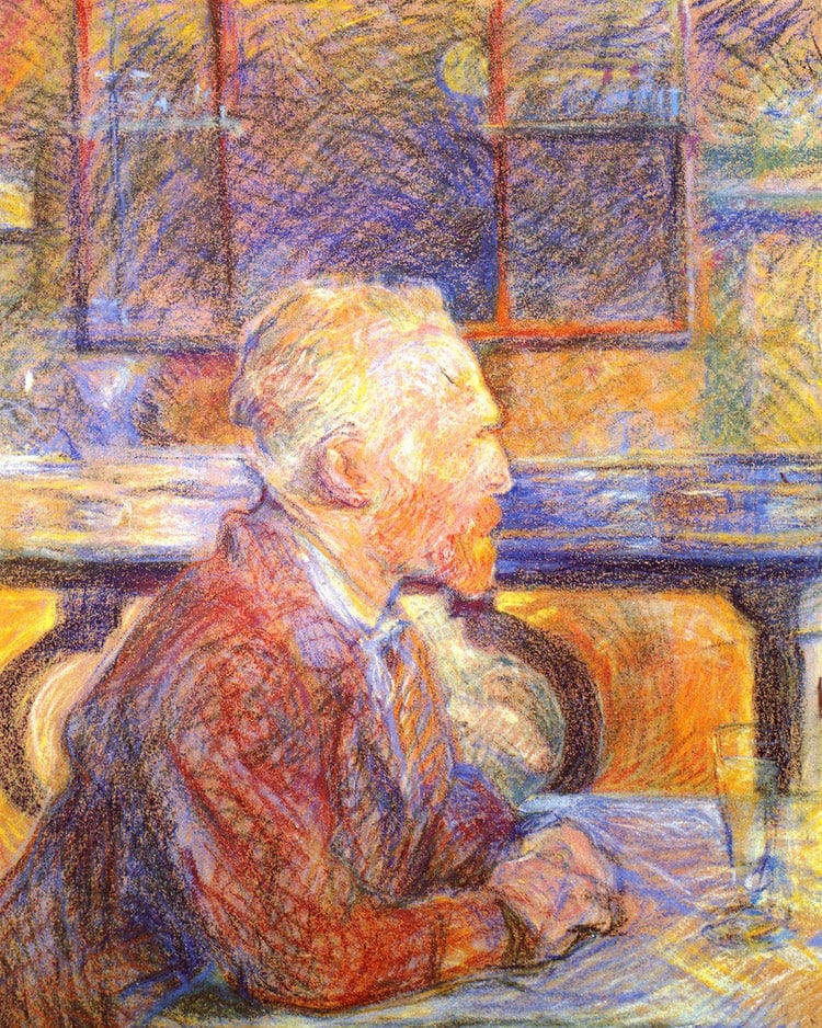 Portrait Of Vincent Van Gogh 1887 By Henri De Toulouse Lautrec Fine Art Print