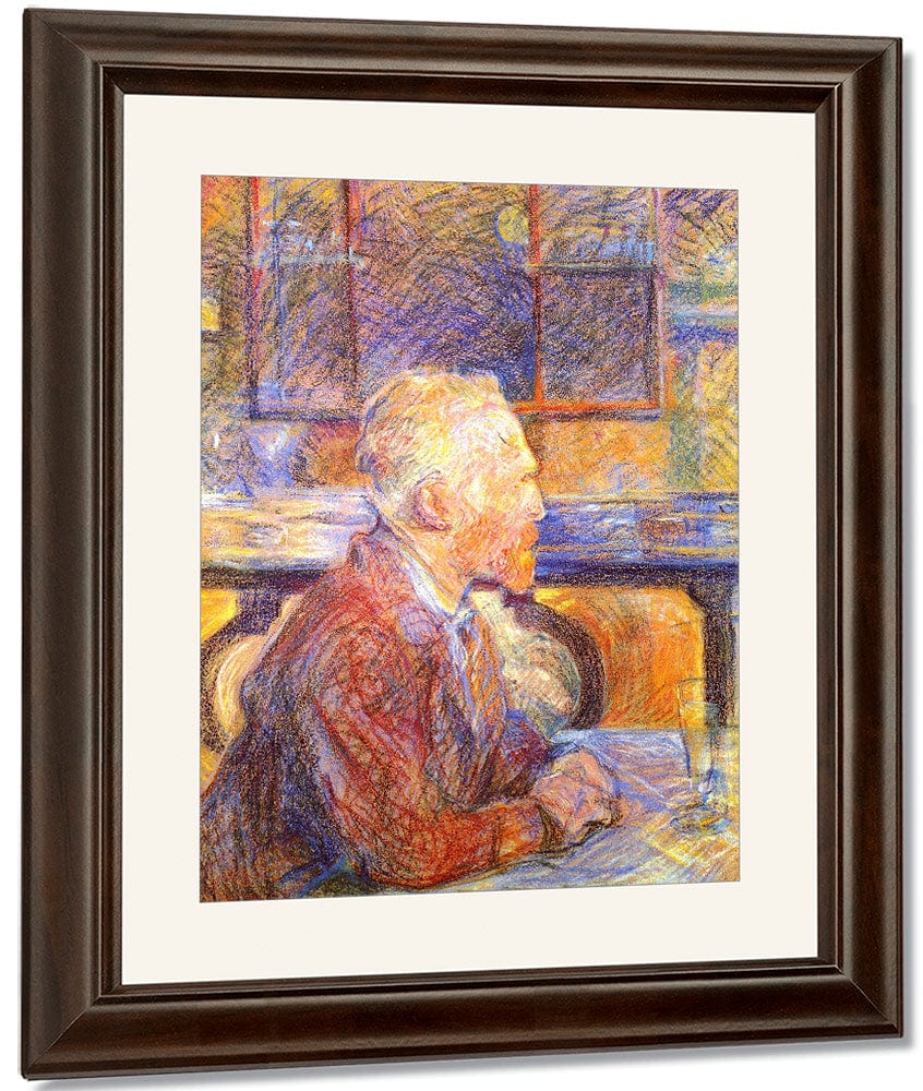 Portrait Of Vincent Van Gogh 1887 By Henri De Toulouse Lautrec Fine Art Print