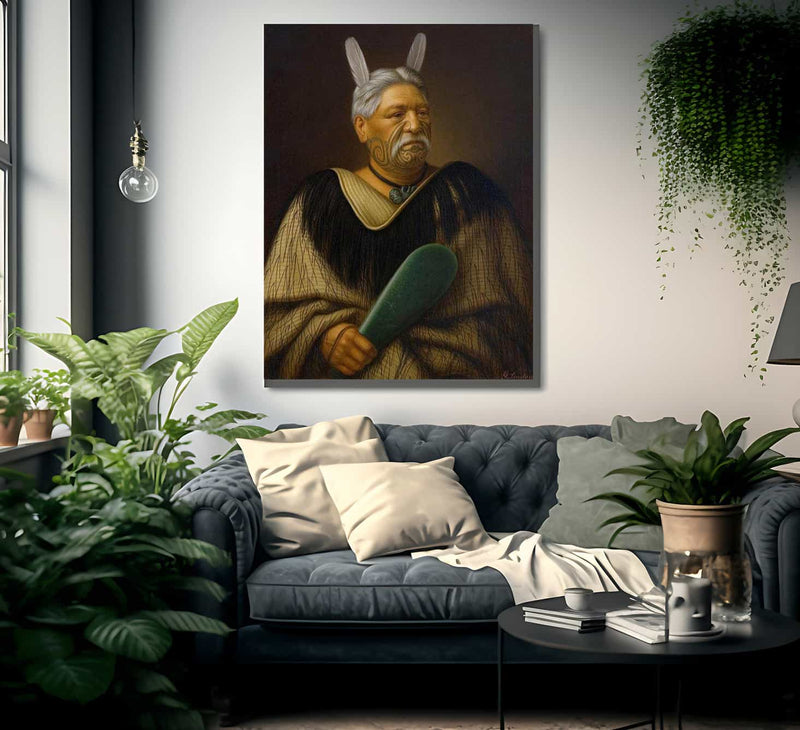 Portrait Of Wahanui Reihana Te Huatare 1880 By Gottfried Lindauer Fine Art Print