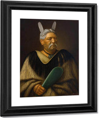 Portrait Of Wahanui Reihana Te Huatare 1880 By Gottfried Lindauer Fine Art Print