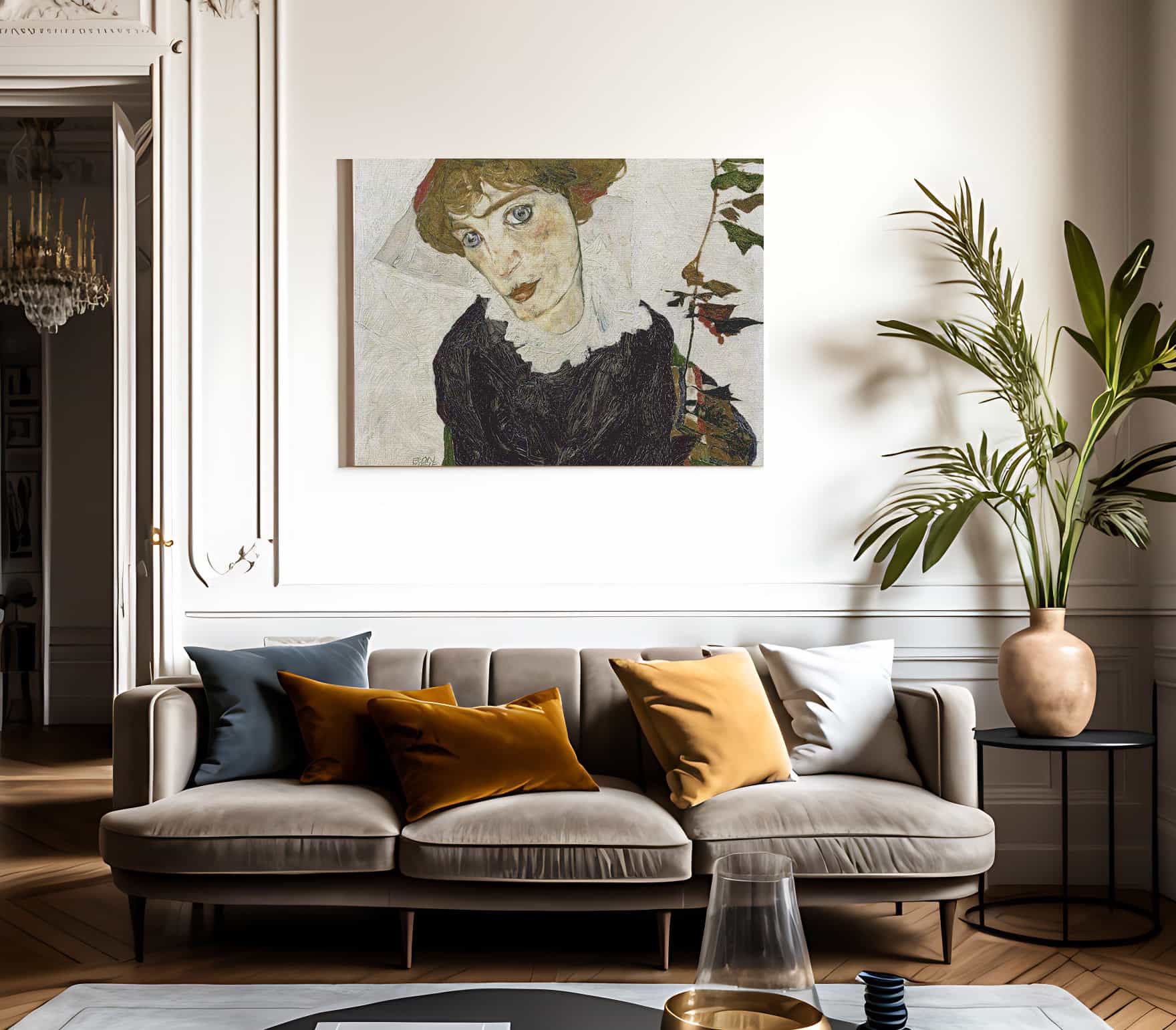 Portrait Of Wally Neuzil By Egon Schiele Fine Art Print