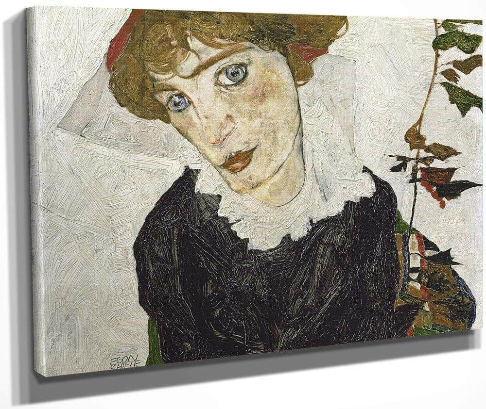Portrait Of Wally Neuzil By Egon Schiele Fine Art Print