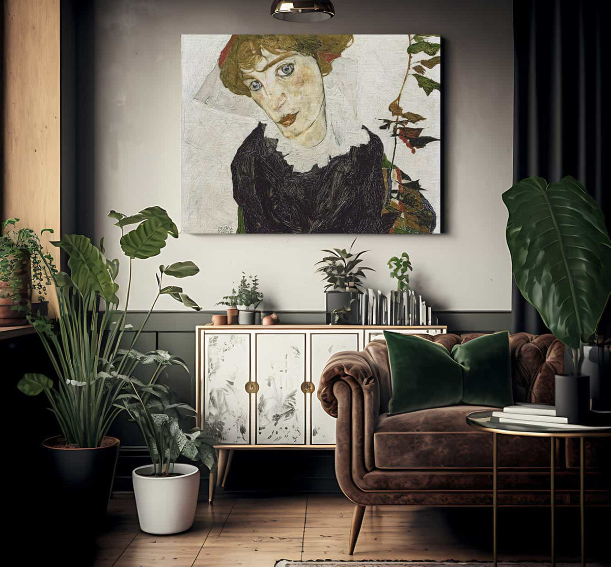 Portrait Of Wally Neuzil By Egon Schiele Fine Art Print