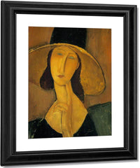 Portrait Of Woman In Hat 1917 By Amedeo Modigliani Fine Art Print