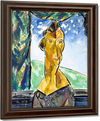 Portrait Of Woman In Window By Alfred Henry Maurer Fine Art Print