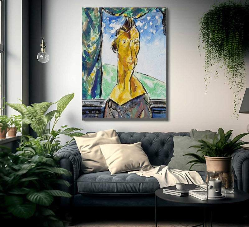 Portrait Of Woman In Window By Alfred Henry Maurer Fine Art Print