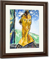 Portrait Of Woman In Window By Alfred Henry Maurer Fine Art Print