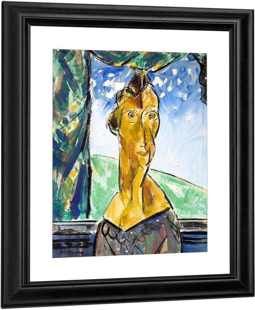 Portrait Of Woman In Window By Alfred Henry Maurer Fine Art Print
