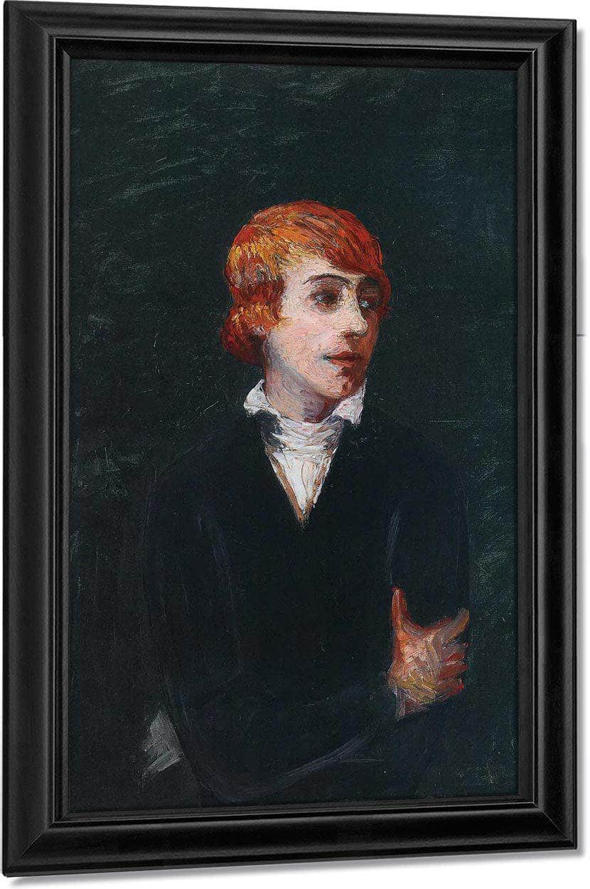 Portrait Of Woman With Red Hair By Florine Stettheimer Fine Art Print