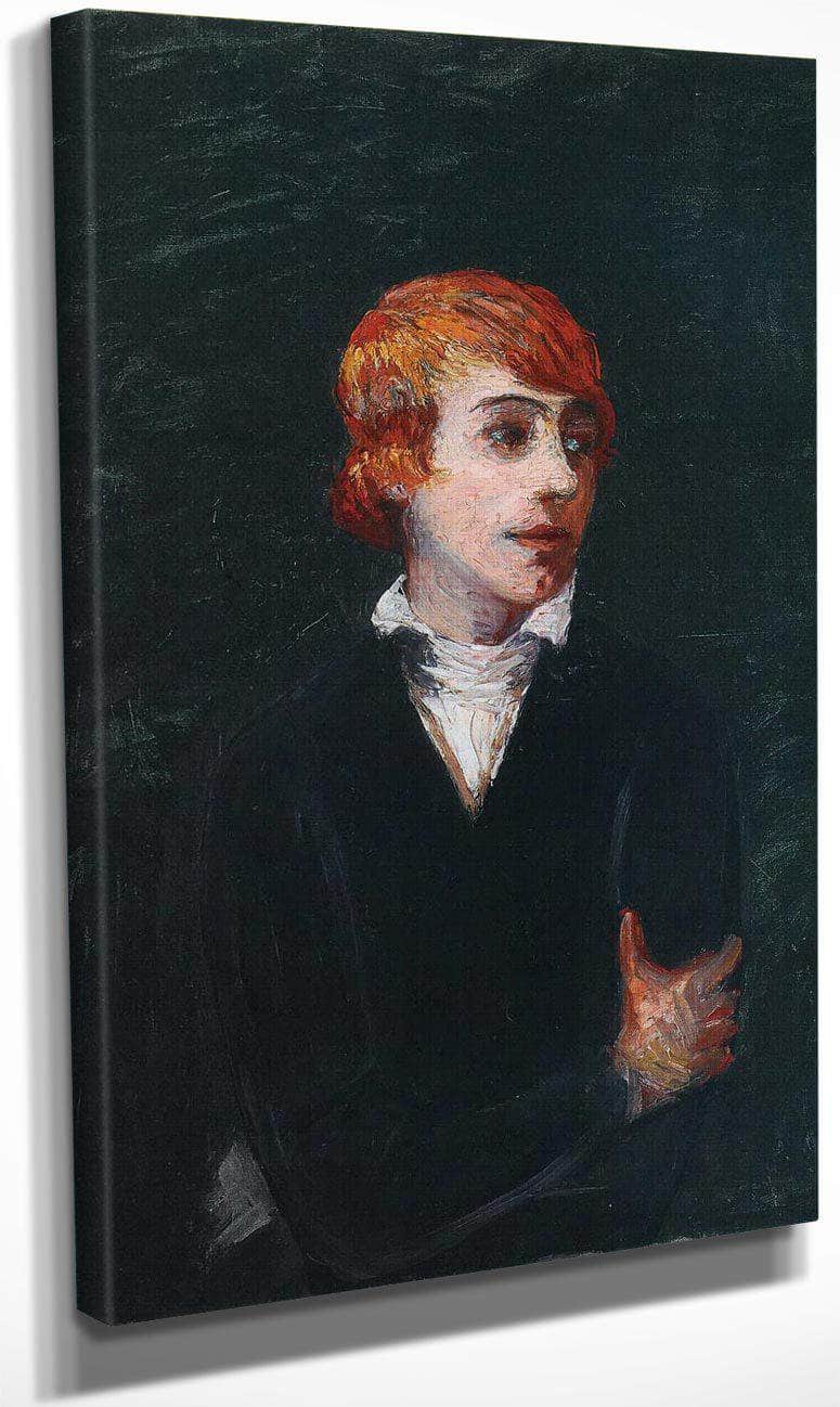 Portrait Of Woman With Red Hair By Florine Stettheimer Fine Art Print