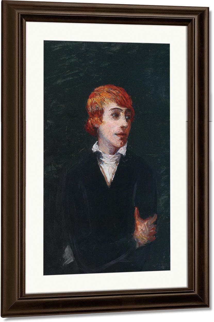Portrait Of Woman With Red Hair By Florine Stettheimer Fine Art Print