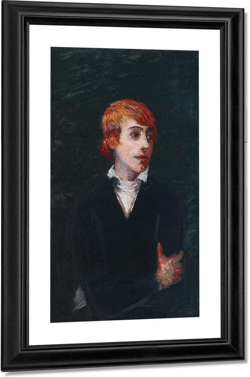 Portrait Of Woman With Red Hair By Florine Stettheimer Fine Art Print