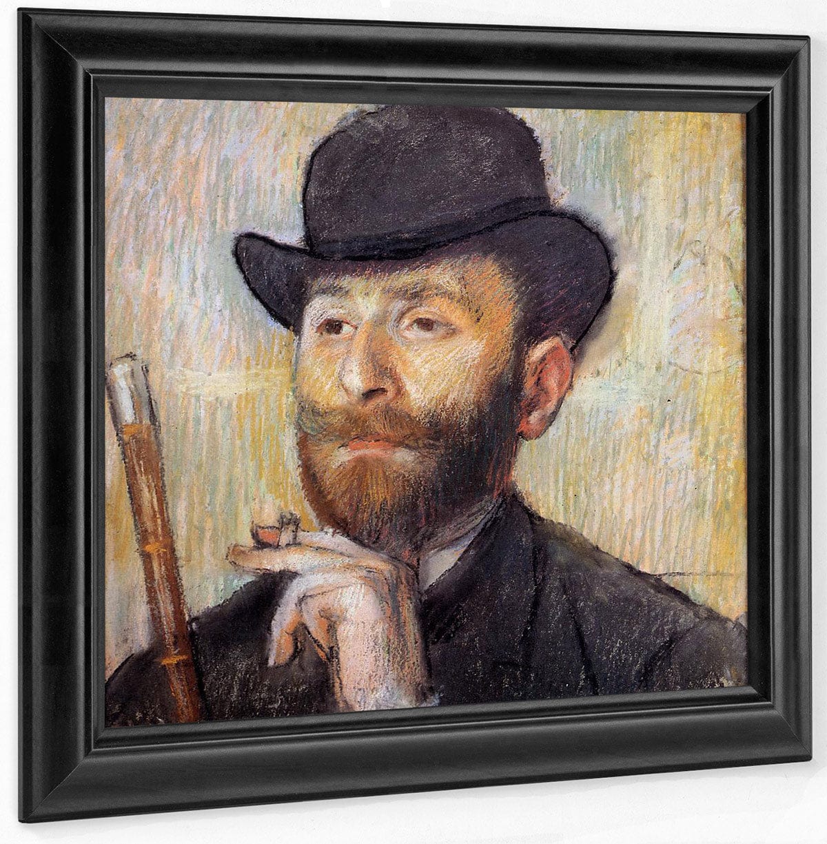Portrait Of Zacherie Zacharian 1886 Pastel Impressionism Pc By Edgar Degas Fine Art Print