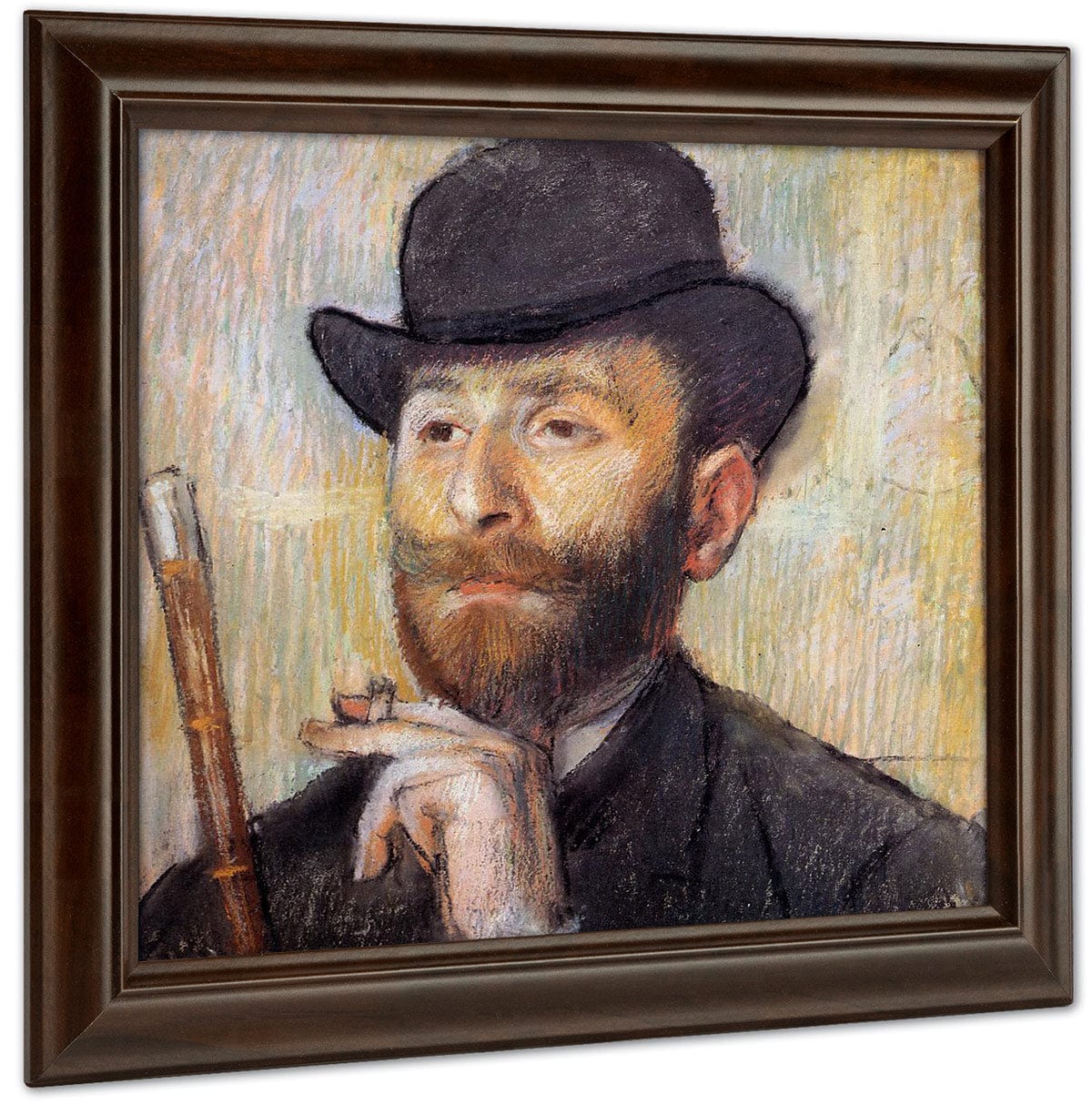 Portrait Of Zacherie Zacharian 1886 Pastel Impressionism Pc By Edgar Degas Fine Art Print