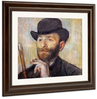 Portrait Of Zacherie Zacharian 1886 Pastel Impressionism Pc By Edgar Degas Fine Art Print
