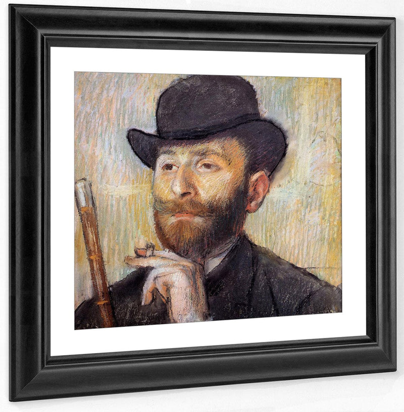 Portrait Of Zacherie Zacharian 1886 Pastel Impressionism Pc By Edgar Degas Fine Art Print