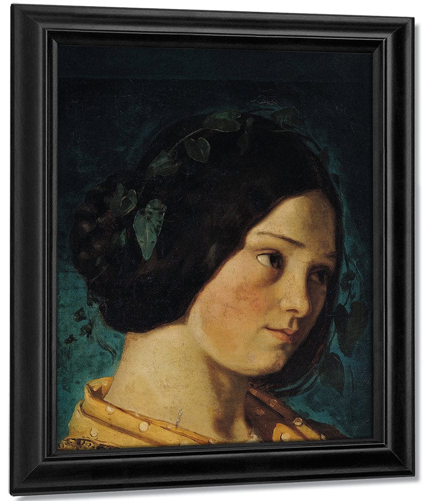 Portrait Of Zelie Courbet By Jean Desire Gustave Courbet Fine Art Print