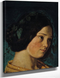 Portrait Of Zelie Courbet By Jean Desire Gustave Courbet Fine Art Print