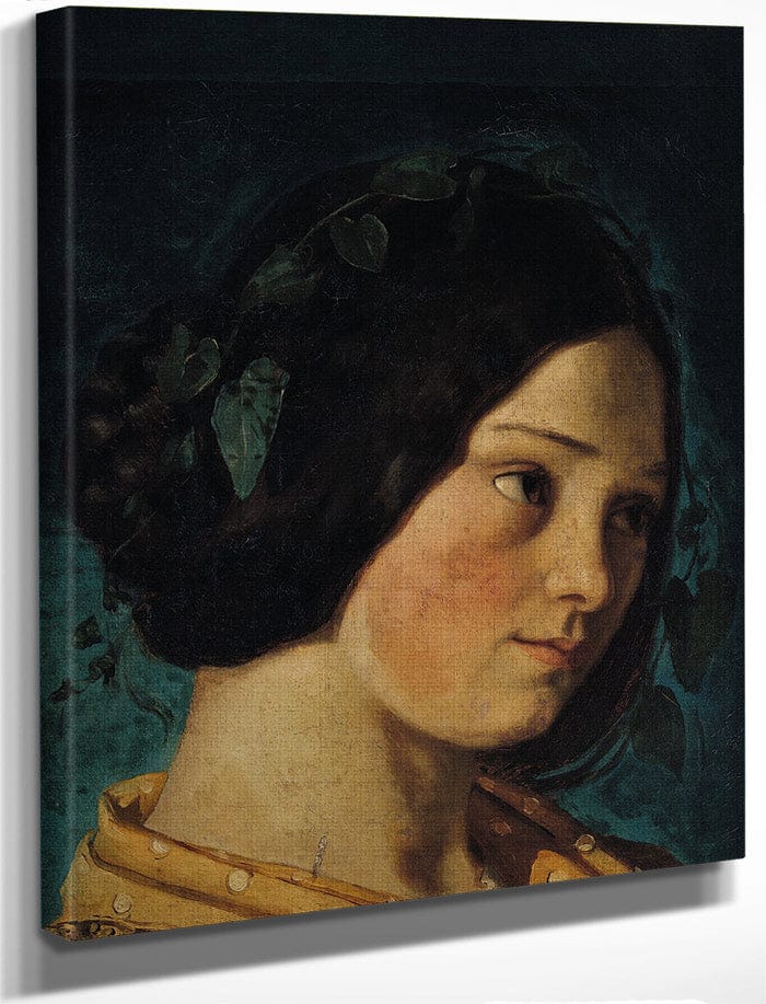 Portrait Of Zelie Courbet By Jean Desire Gustave Courbet Fine Art Print