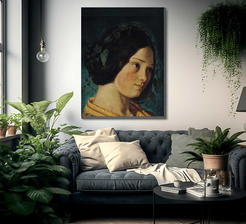 Portrait Of Zelie Courbet By Jean Desire Gustave Courbet Fine Art Print