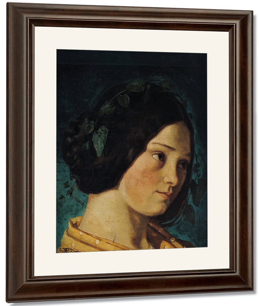Portrait Of Zelie Courbet By Jean Desire Gustave Courbet Fine Art Print