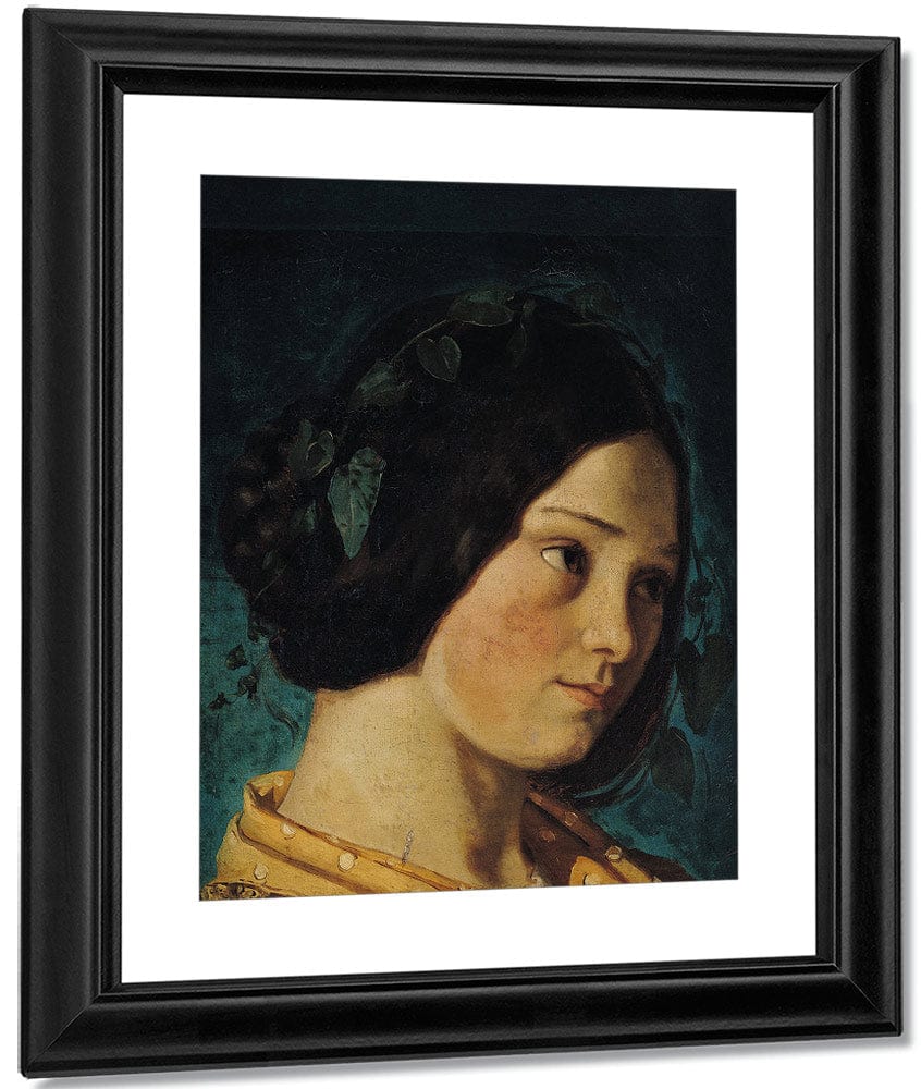 Portrait Of Zelie Courbet By Jean Desire Gustave Courbet Fine Art Print