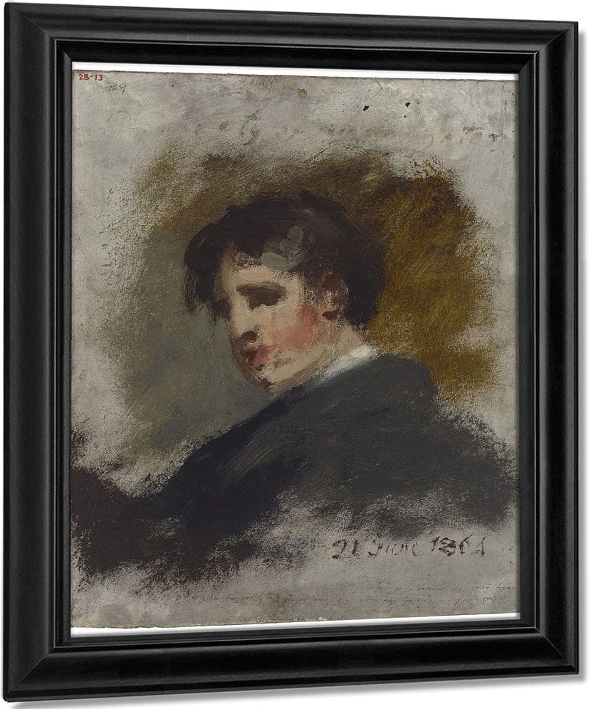 Portrait Sketch By Thomas Sully Fine Art Print