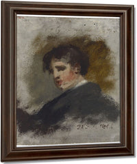 Portrait Sketch By Thomas Sully Fine Art Print