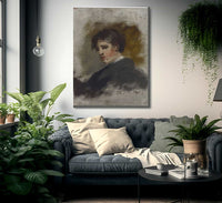 Portrait Sketch By Thomas Sully Fine Art Print