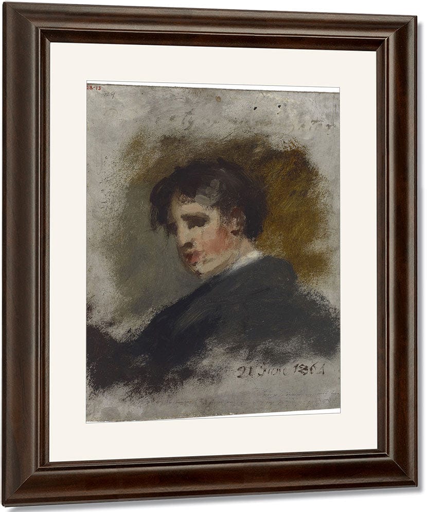 Portrait Sketch By Thomas Sully Fine Art Print