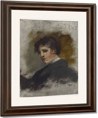 Portrait Sketch By Thomas Sully Fine Art Print