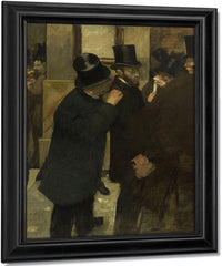 Portraits At The Stock Exchange By Edgar Degas Fine Art Print