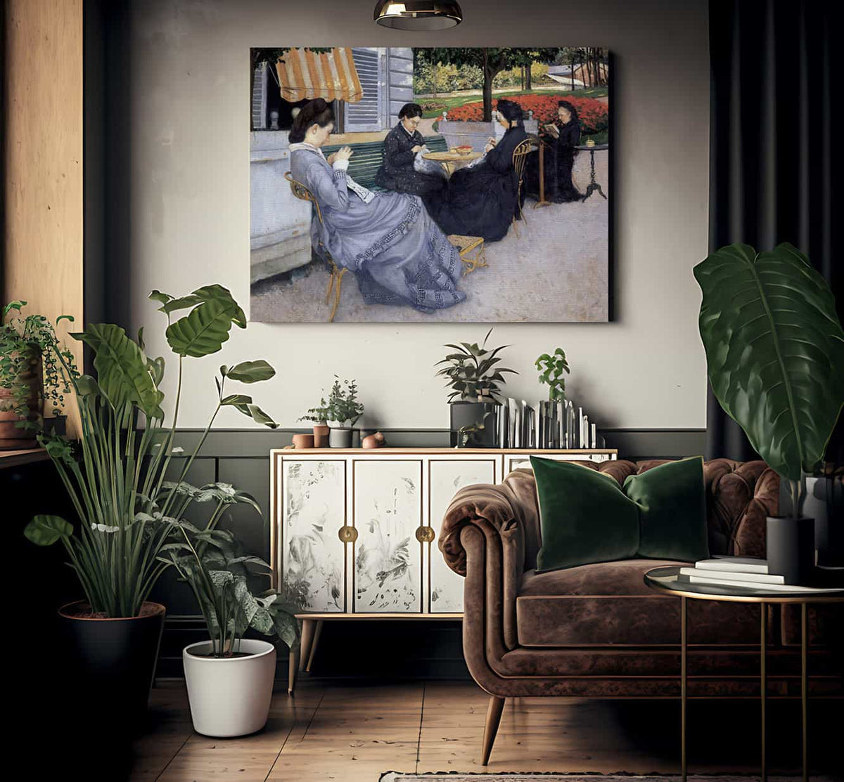 Portraits In The Country By Gustave Caillebotte Fine Art Print