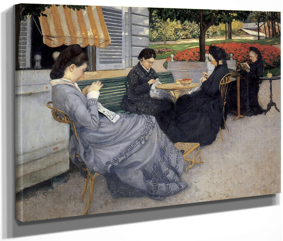 Portraits In The Countryside By Gustave Caillebotte Fine Art Print