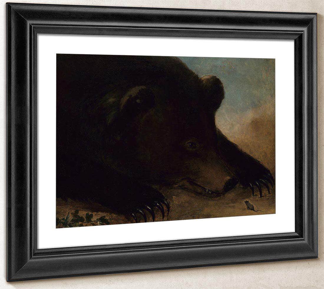 Portraits Of A Grizzly Bear And Mouse, Life Size By George Catlin Fine Art Print
