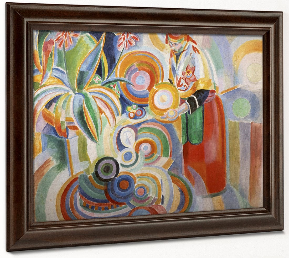 Portuguese Woman By Robert Delaunay Fine Art Print