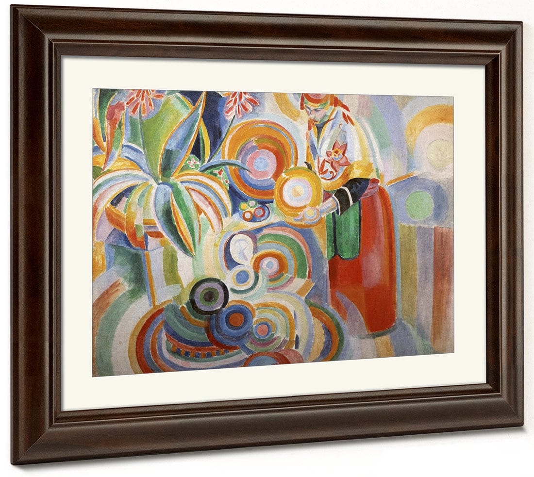 Portuguese Woman By Robert Delaunay Fine Art Print