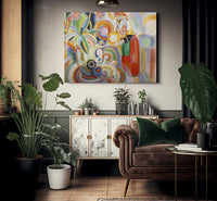 Portuguese Woman By Robert Delaunay Fine Art Print