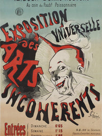 Poster For Exposition Universelle Des Arts Incoherents (Universal Exhibition Of The Incoherent Arts) By Jules Cheret Fine Art Print