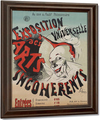 Poster For Exposition Universelle Des Arts Incoherents (Universal Exhibition Of The Incoherent Arts) By Jules Cheret Fine Art Print