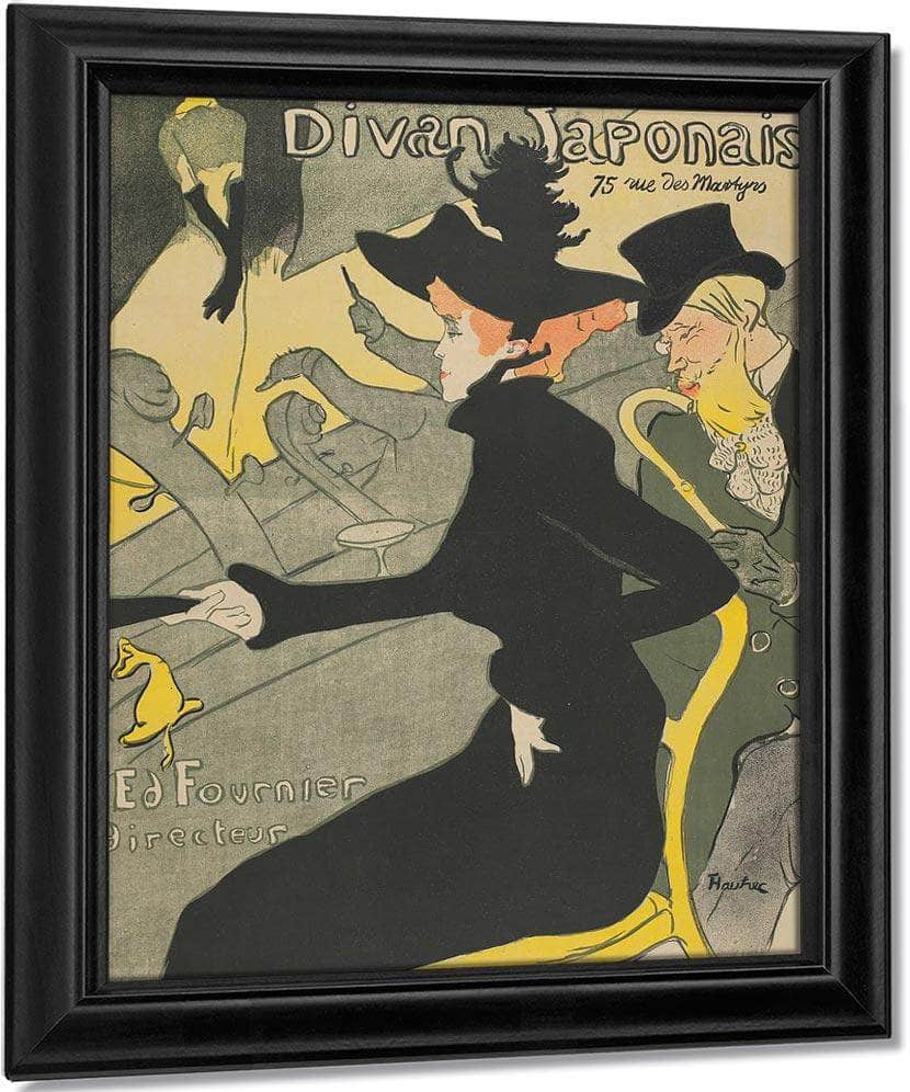 Poster For Le Divan Japonais 1893 By Henri De Toulouse Lautrec Fine Art Print