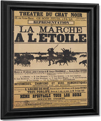 Poster For The Shadow Play La Marche A L'etoile (The Procession To The Star) By Henri Riviere Fine Art Print