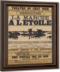 Poster For The Shadow Play La Marche A L'etoile (The Procession To The Star) By Henri Riviere Fine Art Print