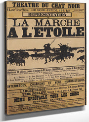 Poster For The Shadow Play La Marche A L'etoile (The Procession To The Star) By Henri Riviere Fine Art Print