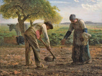 Potato Planters By Jean Francois Millet Fine Art Print