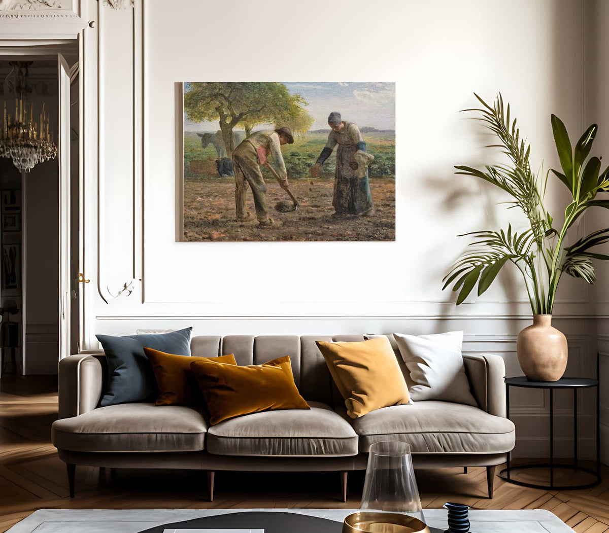 Potato Planters By Jean Francois Millet Fine Art Print