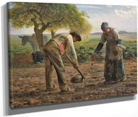 Potato Planters By Jean Francois Millet Fine Art Print