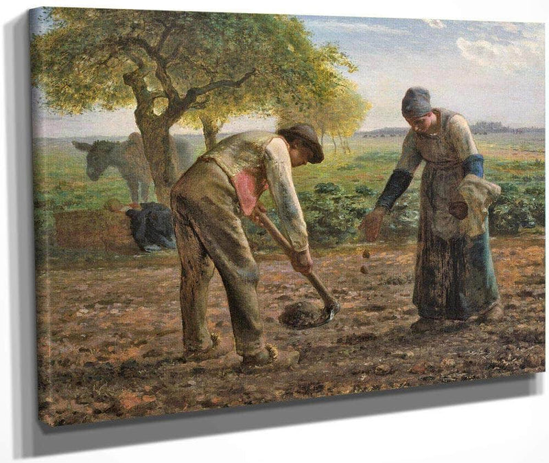 Potato Planters By Jean Francois Millet Fine Art Print